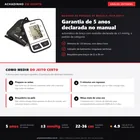 Infográfico da análise editorial Achadinho: medidor de pressão G-Tech BSP11 - garantia de 5 anos, exatidão declarada de ±3 mmHg e protocolo de medição correto