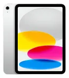 Apple iPad prateado com tela colorida e câmera traseira