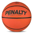 Bola de Basquete laranja com logo Penalty e linhas pretas.