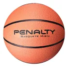Bola de Basquete laranja com logo Penalty e linhas pretas.