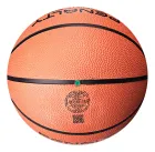 Bola de Basquete Penalty laranja com linhas pretas e válvula verde.