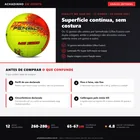 Infográfico editorial Achadinho: bola de vôlei Penalty MG 3600 XXI, 12 gomos termofundidos Ultra Fusion, laminado PU Super Soft, câmara Airbility 6D, com specs de peso e circunferência declarados.
