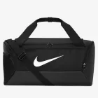 Bolsa Nike Brasilia preta com logo branco e alça de ombro