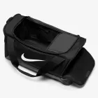 Bolsa Nike Brasilia preta aberta com logo branco