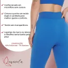 Calça Legging Benévola azul royal sem costura, cintura alta, em pessoa