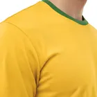 Camiseta Brasil amarela com gola verde