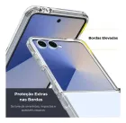 Duas capas Z Flip 7 de silicone transparente com bordas elevadas