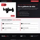 Infográfico editorial Achadinho: carrinho suporte Force Line com rodinhas para CPU e no-break, largura ajustável de 15 a 23 cm, apoia um equipamento por base para tirar gabinete e estabilizador do chão.