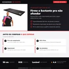 Infográfico editorial Achadinho: Colchonete NBK Flex 90cm para ginástica e academia em casa - espuma densidade D28 firme que não afunda no exercício e revestimento impermeável que não absorve suor e limpa fácil.