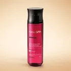 Frasco magenta de Nativa Spa Ameixa com tampa preta e texto branco