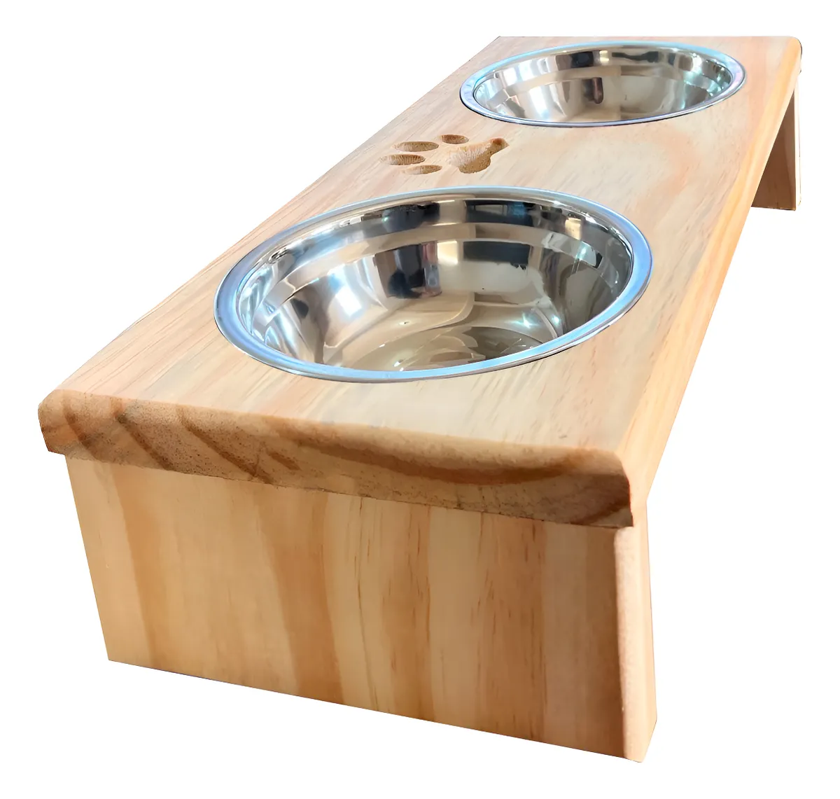 Comedouro para Gato Cachorro Pet Elevado Duplo