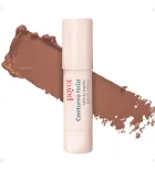 Contorno bastão Payot bege com texto e swatch de produto marrom cremoso