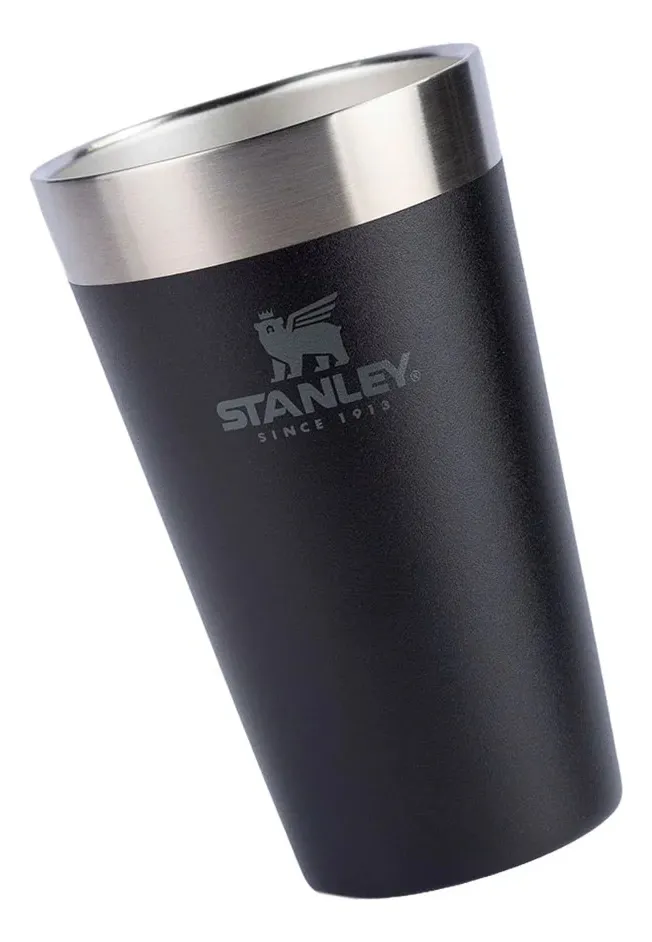 Copo Térmico de Cerveja Stanley Matte Black Preto 473ML