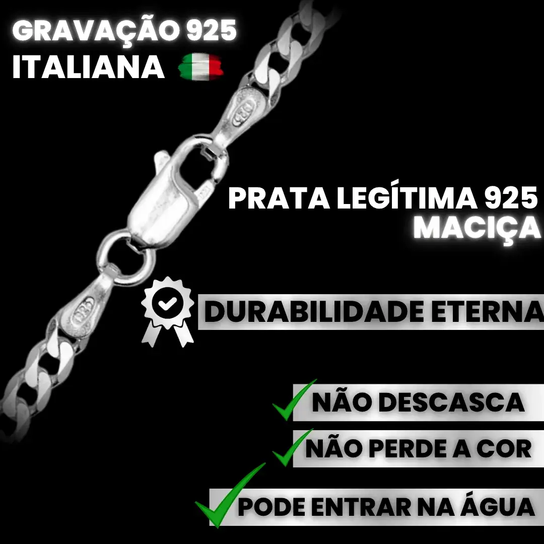 Detalhe da malha Grumet Escamada