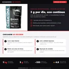 Infográfico da análise editorial Achadinho: creatina monoidratada Soldiers 1 kg, dose de 3 g por dia, cerca de 333 doses por embalagem e checagem ao receber