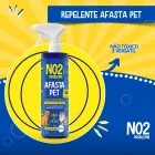 Frasco spray azul e amarelo 500ml de educador sanitário para cães e gatos.