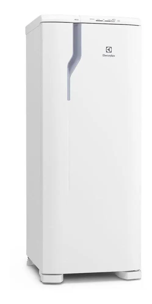 Geladeira Electrolux Cycle Defrost 240L Degelo Prático Uma Porta Branca RE31 em destaque.