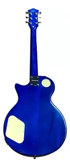 Vista traseira da Guitarra Elétrica Strinberg Les Paul Lps230 na cor azul brilhante.