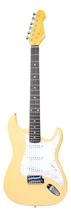 Vista frontal da Guitarra Stratocaster S Premium Creme St1 Alv Ch - Phx Orien.