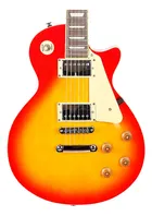 Guitarra Sx Ef3 Les Paul Cherry Sunburst com corpo em degradê e fundo branco.