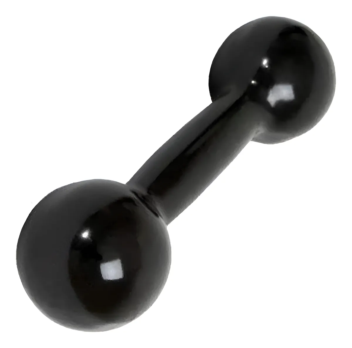 Halter Emborrachado 5Kg Peso Academia Treino (1 Unidade) Cor Preto