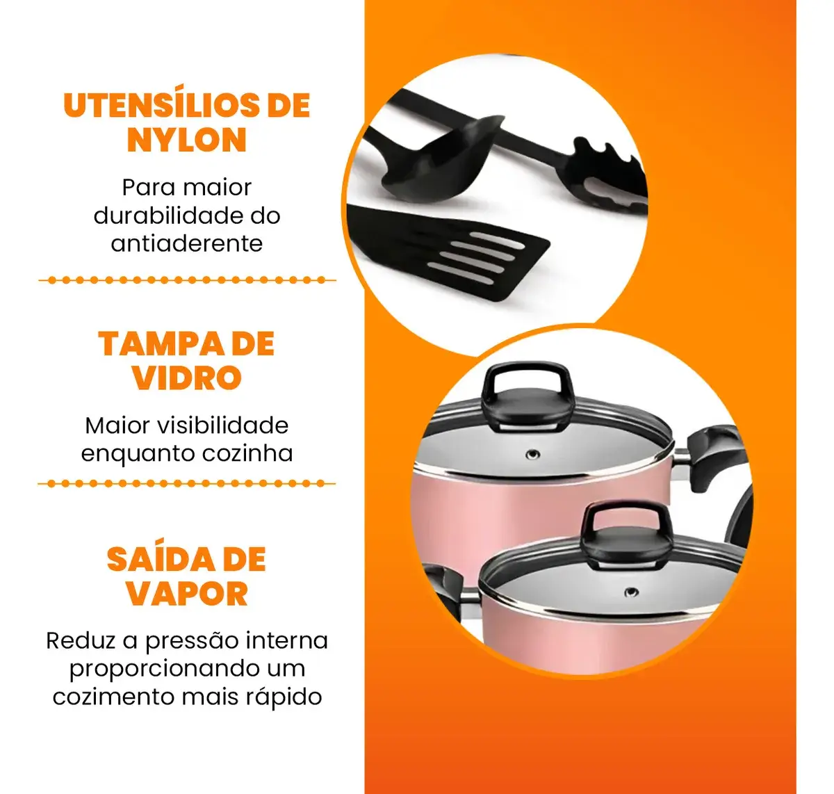 Close no revestimento teflon 5 camadas