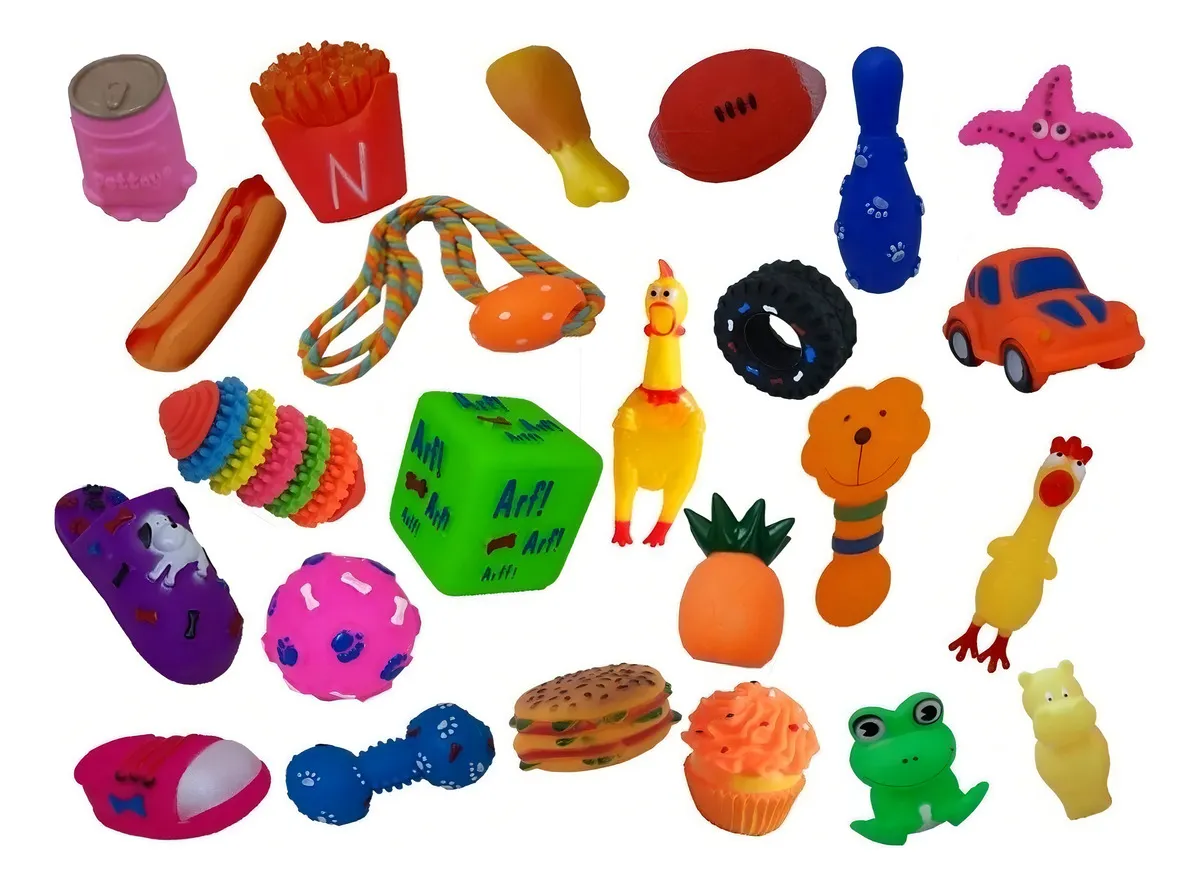 Kit 12 Brinquedos Mordedor Pet Cachorro Filhotes