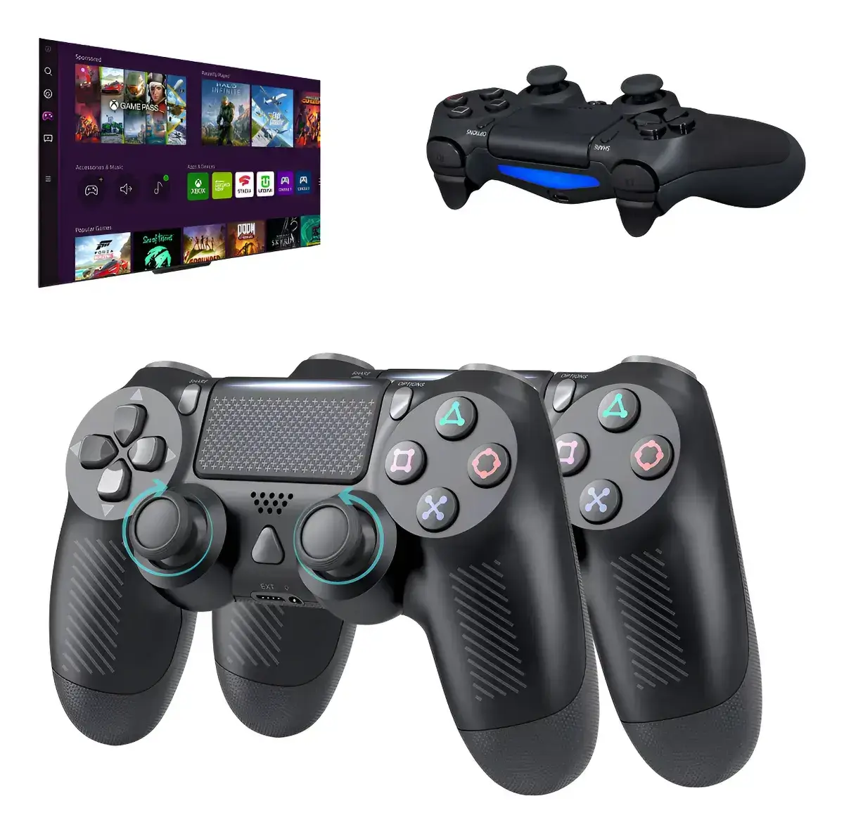 Kit 2 Controles Para Tv Samsung Gaming Hub