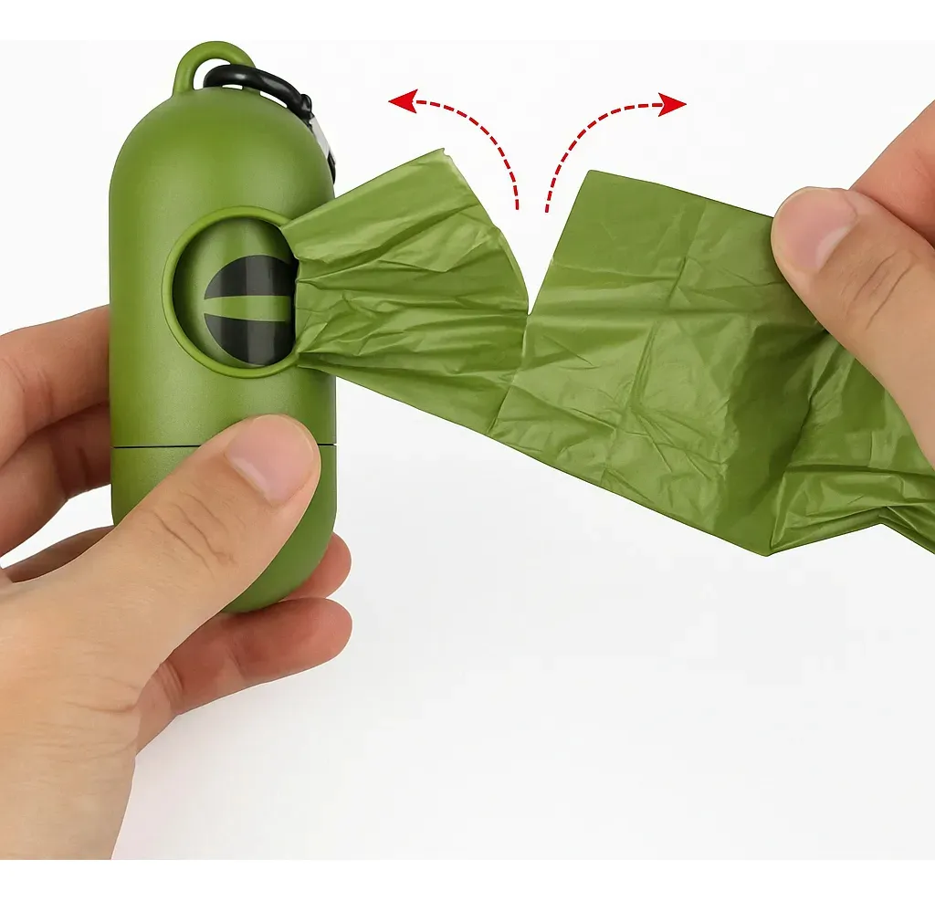 Saco aberto mostrando tamanho 30x22cm