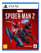 Spider-Man 2 PS5: capa com dois Homens-Aranha, um vermelho/azul, outro preto/vermelho com eletricidade.