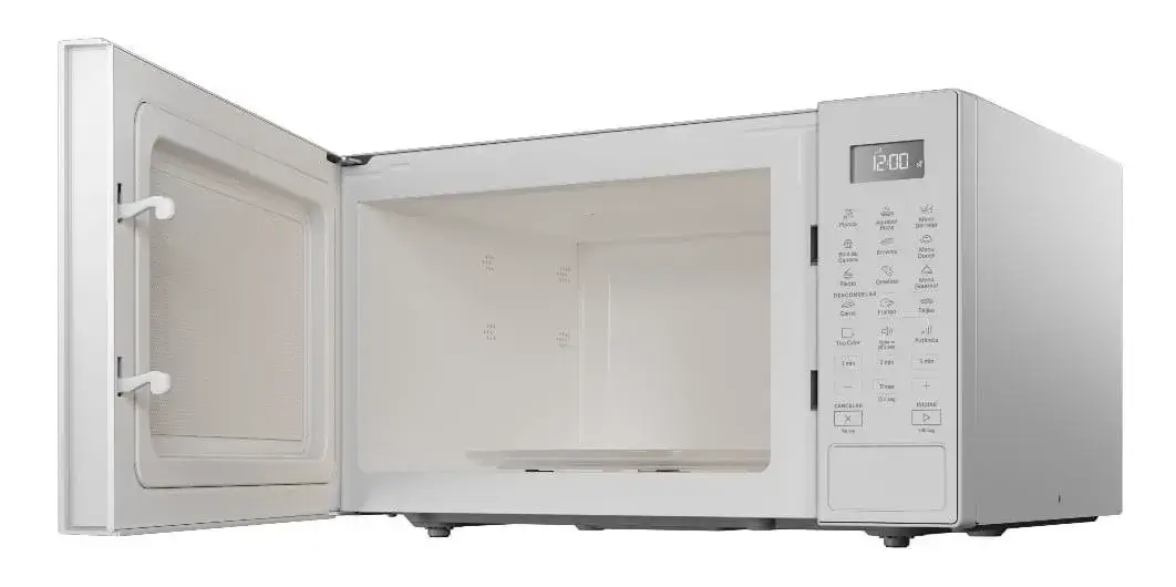 Painel digital com menu gourmet