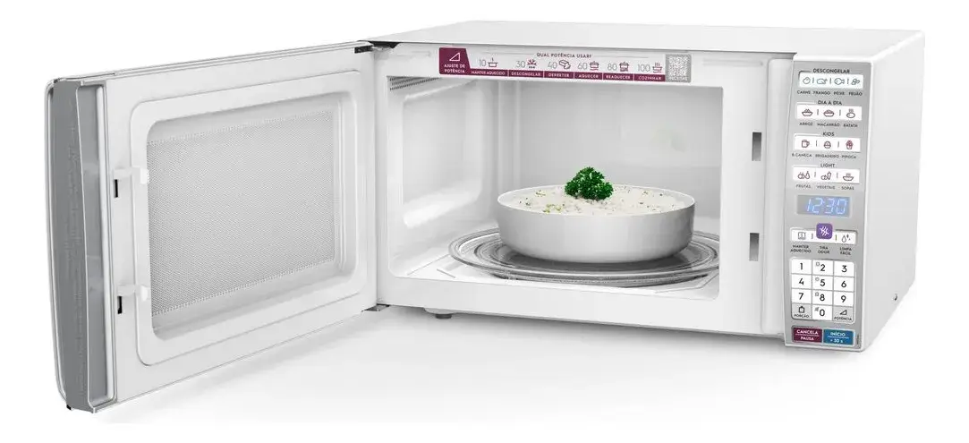 Painel digital com funções Tira Odor e QR Code