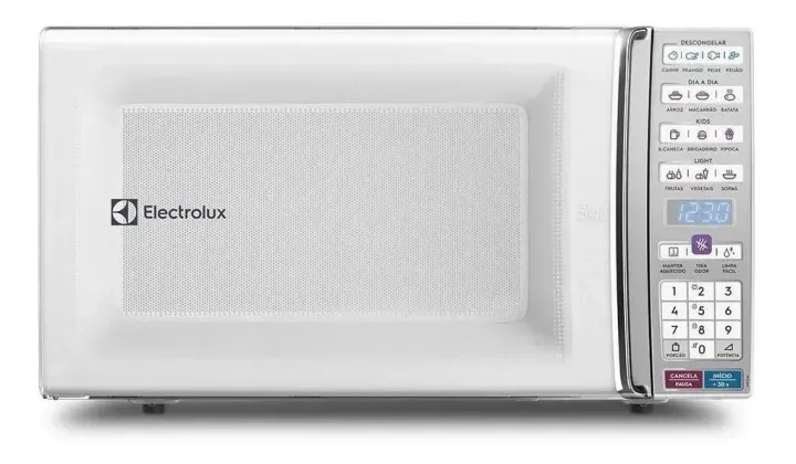 Micro-ondas Electrolux de bancada Branco com Função Tira Odor 34L