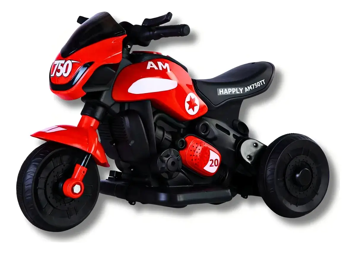 Mini Moto Elétrica Esportiva Triciclo Infantil Pt Maxi Toys