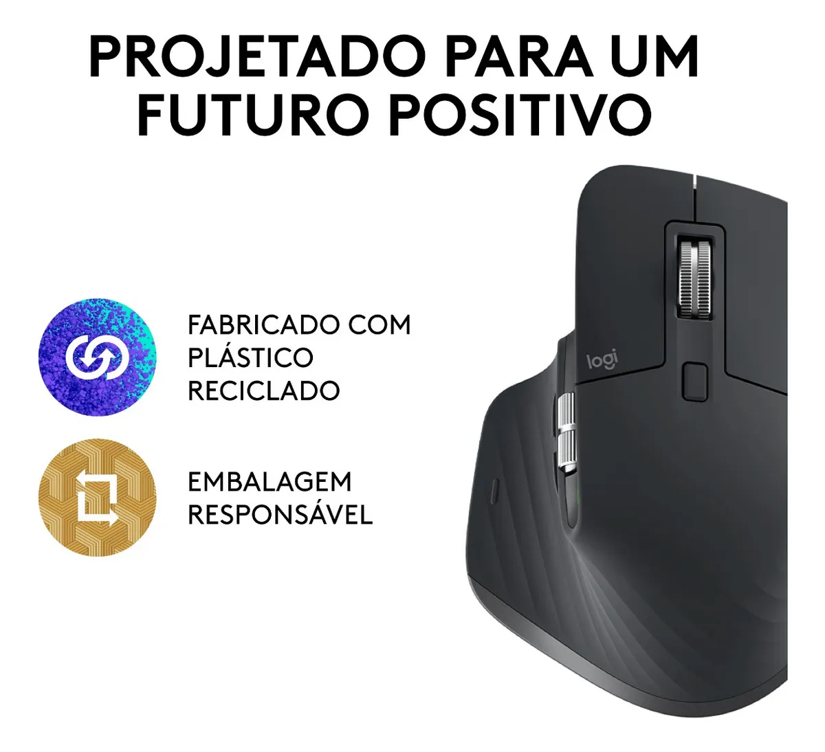 Porta de carregamento USB-C frontal do mouse