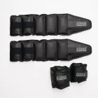 Caneleiras pretas segmentadas com logo ZUL BRASIL