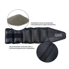 Caneleira preta Zulbrasil com enchimento de granalha de ferro e costura reforçada