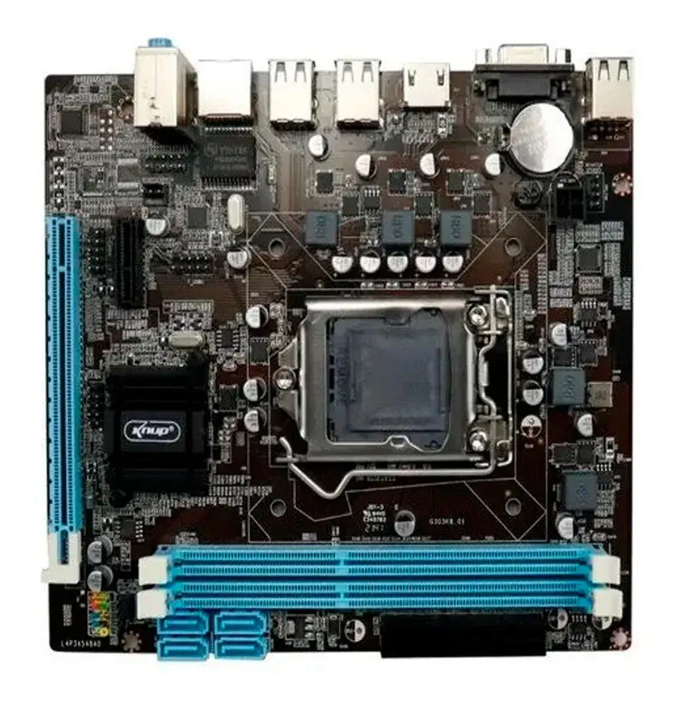 Vista angular mostrando slot PCIe e M.2