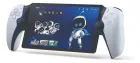 PlayStation Portal branco com tela azul exibindo Astro Bot