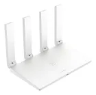 Roteador HUAWEI WiFi AX2S branco com quatro antenas verticais