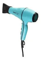 Secador de Cabelo Taiff Style azul, com bico e detalhes pretos.