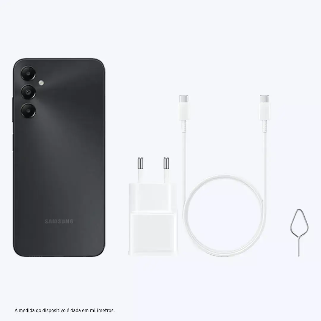 Acabamento traseiro fosco do Galaxy A05s