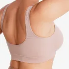 Sutiã Lupo bege sem costura visto de costas