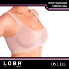 Sutiã Lupo bege sem costura em mulher.