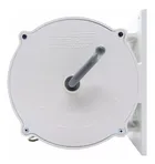 Dispositivo branco redondo do Varal de Parede Recolhível Seca Fácil com alça cinza