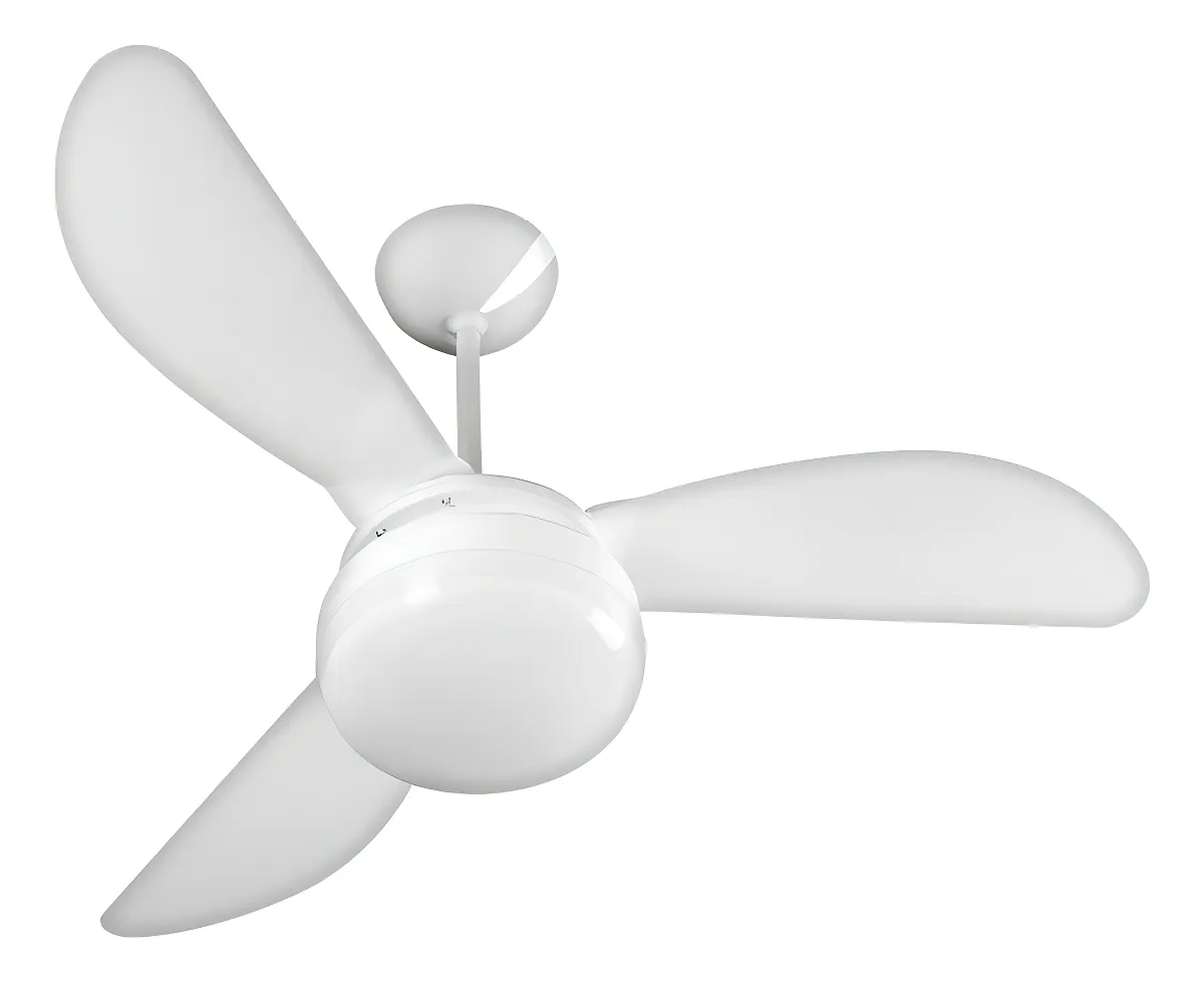 Ventilador de teto Ventisol Fênix branco com três pás de plástico