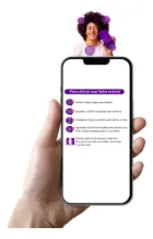 Mão segura smartphone com passos de ativação Vivo Chip, pessoa sorrindo com celular roxo.