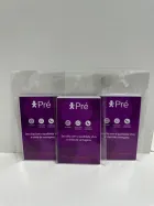 Três embalagens roxas de Vivo Chip Pré com texto e ícones brancos.